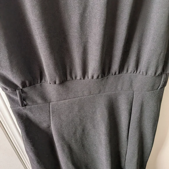 NWOT Chic Black Maxi Dress With Front Slit - Picture 3 of 8